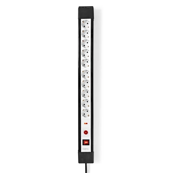 Nedis 10 aljzatos elosztó túlfeszűltségvédelemmel, H05VV-F 3G1.5mm2 , 3680 W, 16A, hossz 3m, ESC103SPF1PRO
