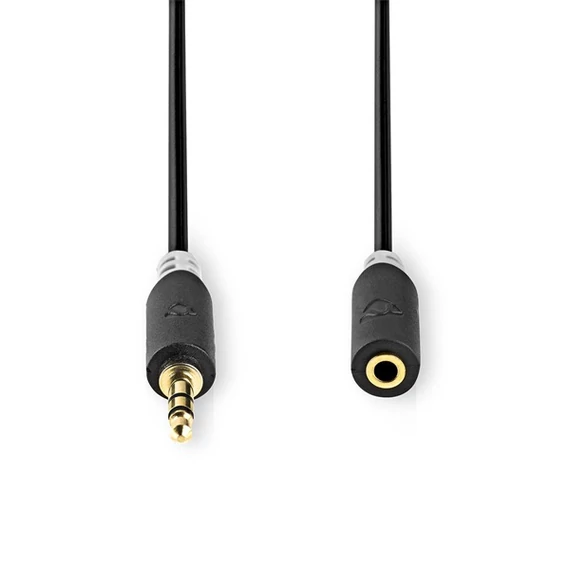 Nedis CABW22050AT20 sztereo audió kábel 3,5mm sztereo jack dugó - 3,5mm sztereo jack aljzat,  2 m