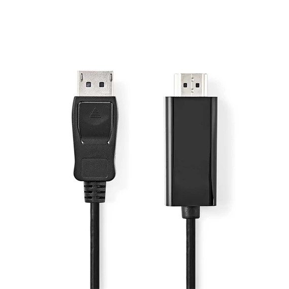 Nedis CCGL37100BK30 Display port dugó - HDMI dugó kábel 1080p, 3m