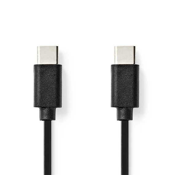 Nedis CCGL60700BK10 USB C - USB C (USB-C) kábel, USB2.0, 60W, hossz 1m