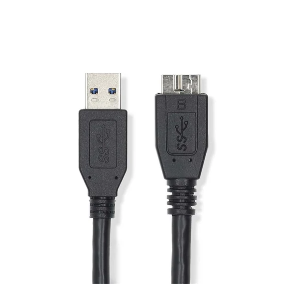 Nedis CCGL61500BK05 USB3.2 - micro-B (micro B) kábel, 5 Gbps, 0,5m