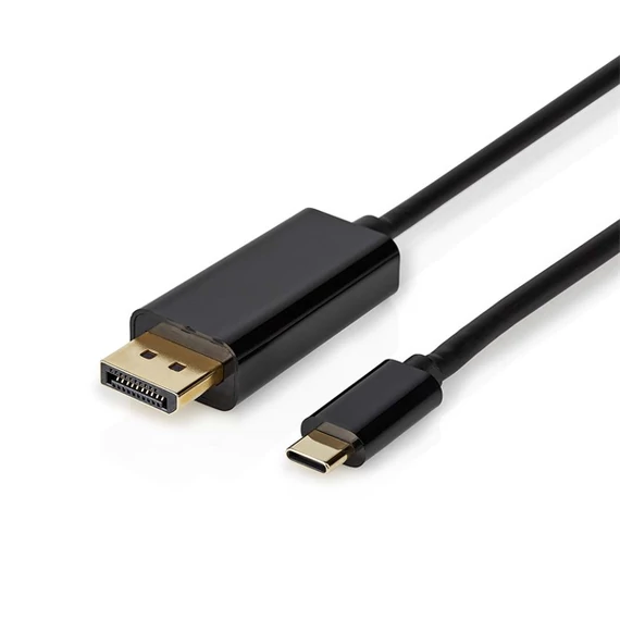 Nedis CCGL64352BK20 USB C (USB-C) - Display Port kábel, USB3.2 Gen 1, 4K@60Hz, hossz 2m