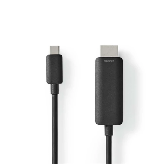 Nedis CCGL64655BK20 USB C (USB-C) - HDMI kábel, USB 3.2 Gen 1, 4K@60Hz, hossz 2m