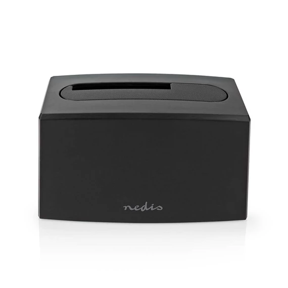 Nedis HDDUSB3210BK HDD / SSD dokkoló, USB 3.2 Gen1, USB Type-A, 2 fiókos,  2,5 / 3,5", USB 3.2 Gen1