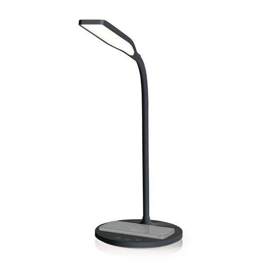 Nedis LTLGQ3M2BK LED asztali lámpa Qi 10W töltővel