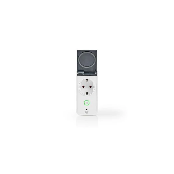 Nedis okos konnektor WIFIPO120FWT, Wi-Fi | IP44 | Teljesítménymérő | 3680 W | Dugó földelt érintkezővel