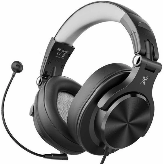 ONEODIO DJ Fejhallgató - Fusion A71D Black/Gray (Vezetékes, 3,5mm, 6,35mm jack, Hi-Res Audio)