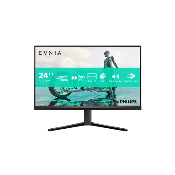 PHILIPS IPS Gaming 180Hz monitor 23,8" 24M2N3200S 1920x1080, 16:9, 300cd/m2, 0,5ms, 2xHDMI/DisplayPort, hangszóró, HDR10