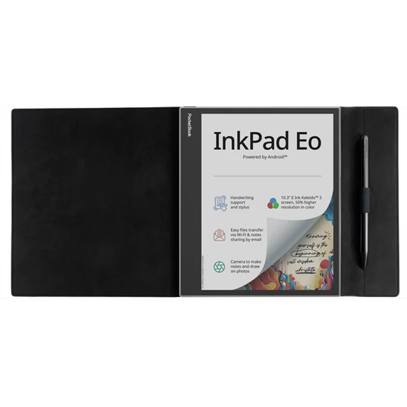 POCKETBOOK e-book tok - PB1042 FLIP gyári Tok fekete