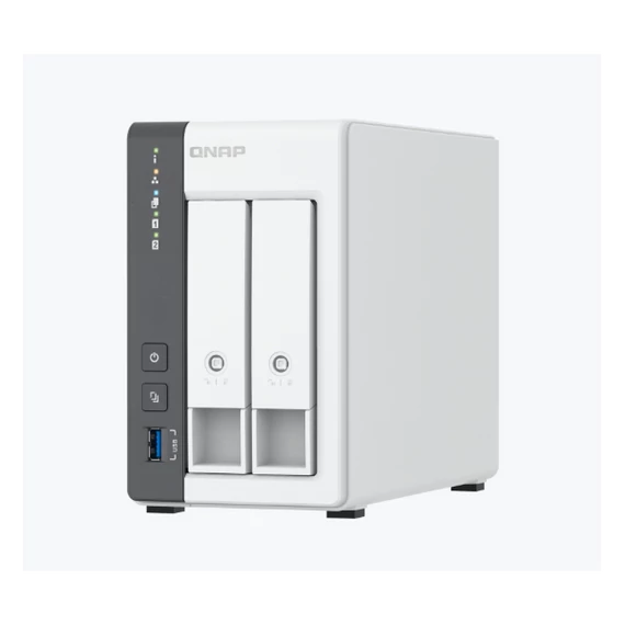 QNAP NAS 2 fiókos 4x2GHz, 4GB RAM, 1x2500Mbps, 1x1000Mbps, 1xUSB3.2, 2xUSB2.0 - TS-216G