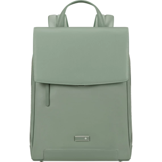 SAMSONITE Notebook hátizsák 147735-6391, ZALIA 3.0 BACKPACK W/FLAP 14.1" MINERAL GREEN