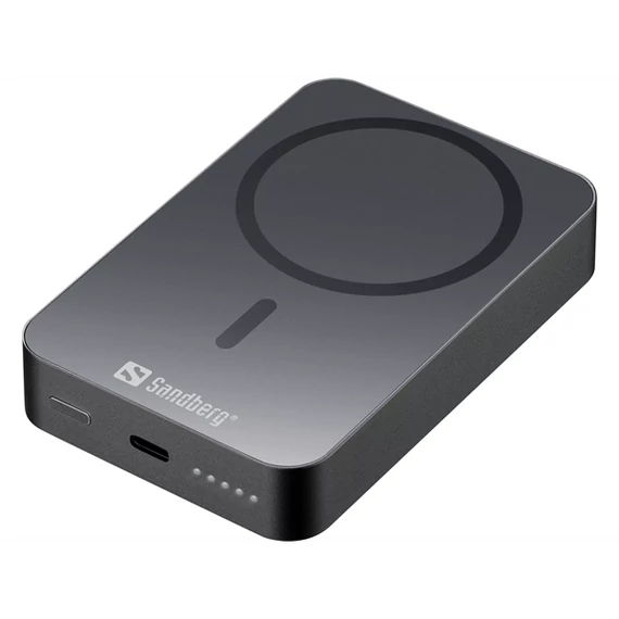 SANDBERG Hordozható akkumulátor, Mag Wireless Powerbank 10000 ALU