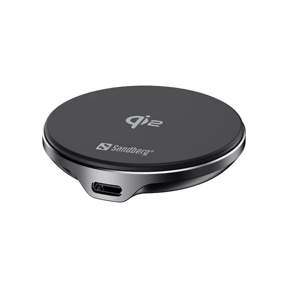 SANDBERG Mágnesen töltő, Wireless Charger Mag Qi2 15W