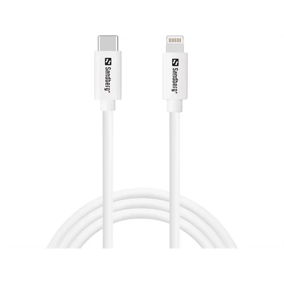 SANDBERG Töltőkábel, USB-C PD to Lighting MFI 1m