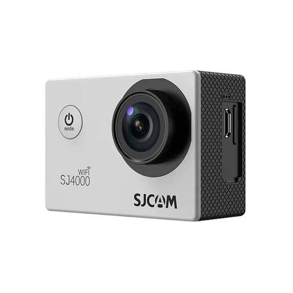 SJCAM Action Camera SJ4000 WiFi, Silver,  4K, 30m, 12 MP, vízálló tokkal, LCD kijelző 2.0, időzítő funkció, lassítás