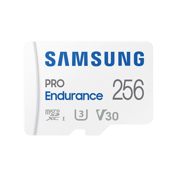 Samsung MicroSD kártya - 256GB MB-MJ256KA/EU (PRO Endurance, Class10, R100/W40, adapter, 256GB)