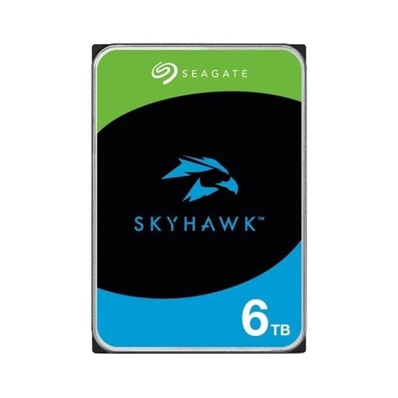 Seagate Belső HDD 3.5" 6TB - ST6000VX009 (5400rpm, 256 MB puffer, SATA3 - Skyhawk (biztonságtechnikai rögzítőkbe))