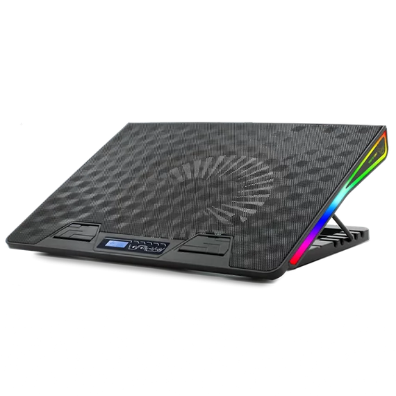 Spirit of Gamer Notebook Hűtőpad 17"-ig - AIRBLADE 800 RGB (26dB; max. 79 m3/h; 2x17cm, RGB LED, 2xUSB2.0)