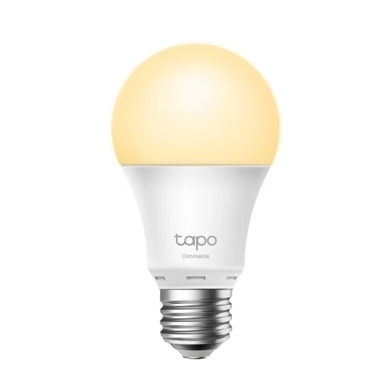 TP-Link Okos Izzó - Tapo L510E (230V; E27; 2,4GHz WiFi; 806 lumen; 8.7 W; 2700 Kelvin; Távoli hozzáférés; Ütemezés)