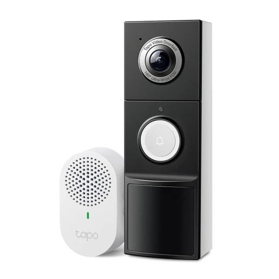 TP-Link Vezeték nélküli IP video kaputelefon szett - Tapo D235 (5MP, 180°; IP66, SD, audio; H.264; 10000mAh akku)