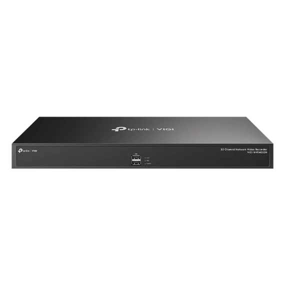 TP-link NVR rögzítő - NVR4032H (32 csatorna; H265+, 8MP, 320Mbps, HDMI, VGA, USB, 4x Sata(max10TB), audio)