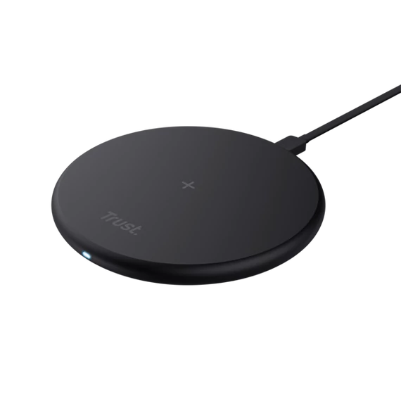 Trust Telefon töltő Vezeték nélküli - Viro (15W; fekete; USB-C)