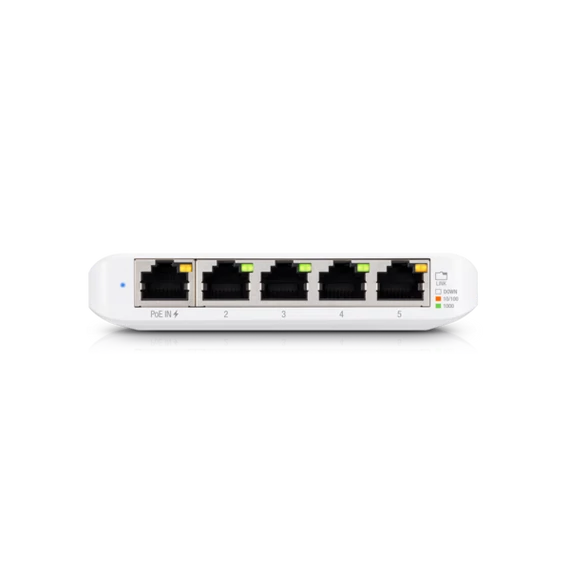 UBiQUiTi Switch 5x1000Mbps (POE Input), Menedzselhető, Asztali - USW-FLEX-MINI