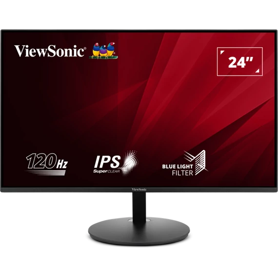 ViewSonic Monitor 23,8" - VA24E1-H  (IPS, 16:9, 1920x1080, 120Hz, 1ms, 250cd/m2, D-sub, HDMI, VESA)