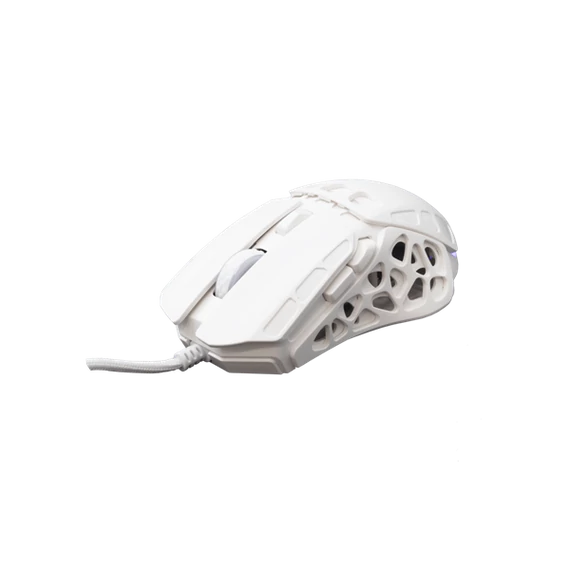 WHITE SHARK ECTOR-W GM-5016W RGB gamer egér, 12.200 dpi, 7 gombos fehér