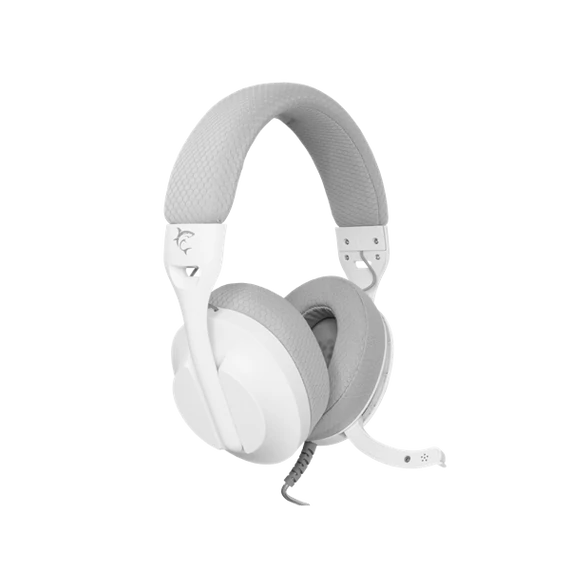 WHITE SHARK PARROT-W/G, GH-2440W/G, gamer fejhallgató, fehér/szürke