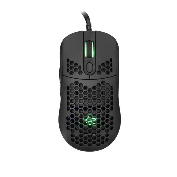 WHITE SHARK GM-5007B GALAHAD gamer egér, fekete, 6400 dpi