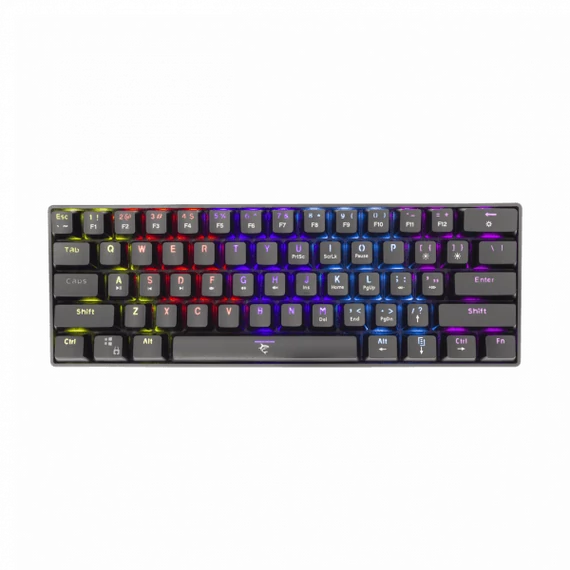 WHITE SHARK SHINOBI mechanikus (blue switch) gamer billentyűzet, fekete (magyar)