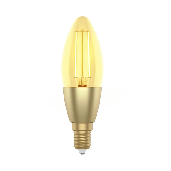 Woox Smart Home Filament candle design LED Izzó - R5141 (E14, 4,9W, 470 Lumen, warmw2700K/coldw6500k, Wi-Fi, 15000h)