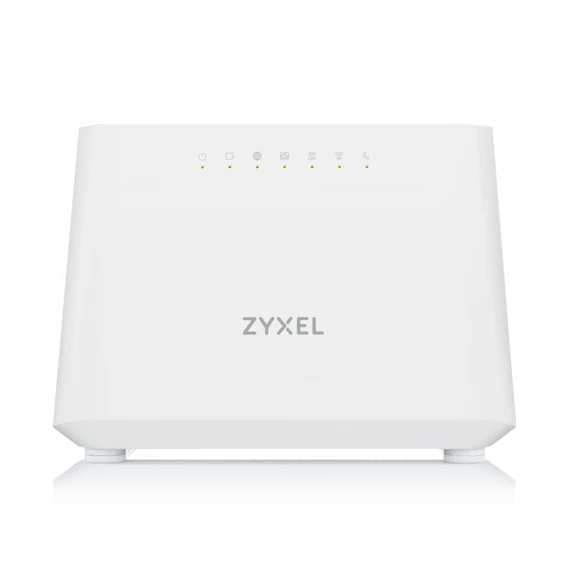 ZYXEL ADSL/VDSL2 Modem + Wireless Router Dual Band AX1800 + 4x(1000Mbps) + 1xUSB + 2xFXS port, DX3301-T0-EU01V1F