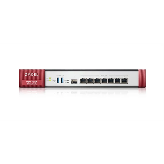 ZYXEL Tűzfal 7xLAN/WAN/DMZ (1000Mbps) 2xUSB 3.0 + 1konzol port, USGFLEX500-EU0101F