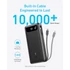 ANKER Powerbank 20000mAh, 65W, 1xUSB-C, 1xUSB-A, Beépített USB-C töltő kábel, fekete - A1383H11