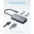 ANKER USB HUB, PowerExpend 5-in-1, USB-C Media Hub, 4K HDMI, 2xUSB3.0, SD/TF kártyaolvasóval - A8334HA1