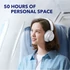 ANKER Vezeték Nélküli Fejhallgató, Soundcore Q45, Aktív Zajszűrő, fehér - A3040G21