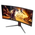 AOC Ívelt Gaming 180Hz Fast VA monitor 34" CU34G4, 3440x1440, 21:9, 300 cd/m2, 0.5 ms, HDMIx2/DisplayPort