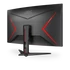 AOC Ívelt Gaming 240Hz VA monitor 31.5" C32G2ZE/BK, 1920x1080, 16:9, 300cd/m2, 1ms, 2xHDMI/DisplayPort