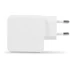 Bluestork Hálózati töltő - PW-BS-65-GAN-C-A-W (USB-C, USB-A, 65W, 1,8m kábel, gyorstöltés, fehér)