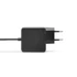 Bluestork Hálózati töltő - PW-BS-65-GAN-C/2 (USB-C, 65W, 1,45m kábel, gyorstöltés,fekete)