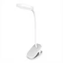 COLORWAY Asztali LED lámpa, Flexible & Clip 2 beépített akkumulátorral Fehér (CW-DL10FCB-W)