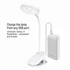 COLORWAY Asztali LED lámpa, Flexible & Clip 2 beépített akkumulátorral Fehér (CW-DL10FCB-W)