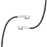 COLORWAY Kábel Type-C CW-CBPDCC061-BK, fonott pamut, PD Fast Charging 60W, 3,0A 1M fekete