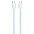 COLORWAY Kábel Type-C CW-CBPDCC061-BL, fonott pamut, PD Fast Charging 60W, 3,0A 1M kék