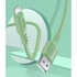 COLORWAY Kábel, USB - Apple Lightning (soft silicone) 2.4A 1m green (CW-CBUL042-GR)