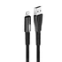 COLORWAY Kábel, USB - Apple Lightning (zinc alloy + led) 2.4A 1m black (CW-CBUL035-BK)