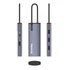 COLORWAY USB-elosztó (dokkolóállomás) CW-HUB01, ColorWay USB-C 5-b-1 Type C PD 100W/USB3.0x3/HDMI 4K