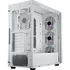 COOLER MASTER Ház ATX MasterBox 600, 4db ARGB Ventilátor, Tápegység nélkül, Üvegfalú, fehér